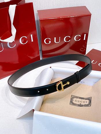Bagsaaa Gucci Belt Black - 2.5cm