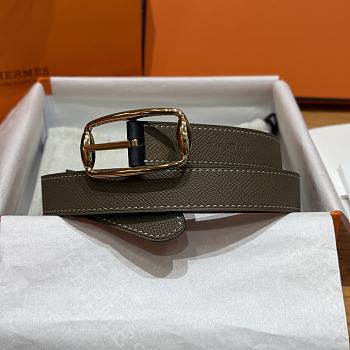 Bagsaaa Hermes Etoupe Belt - 2.5cm