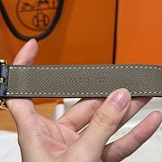 Bagsaaa Hermes Etoupe Belt - 2.5cm - 2
