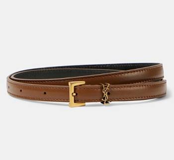Bagsaaa YSL Cassandra Belt Brown 1.5cm