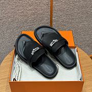 Bagsaaa Hermes Empire Black Sandals - 4