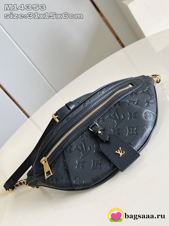 Bagsaaa LV M14353 High Rise PM Black - 31 x 15 x 6 cm - 1