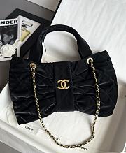 Bagsaaa Chanel Maxi Bow Bag AS5846 Black Velvet - 42cm - 1