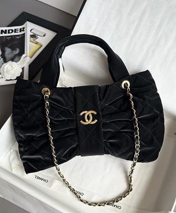 Bagsaaa Chanel Maxi Bow Bag AS5846 Black Velvet - 42cm