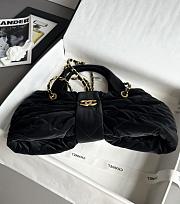 Bagsaaa Chanel Maxi Bow Bag AS5846 Black Velvet - 42cm - 4
