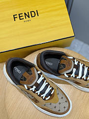 Bagsaaa Fendi Force leather sneakers with FF Jacquard - 2