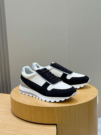 Bagsaaa Brunello Cucinelli Olimpo full-grain leather and suede sneakers