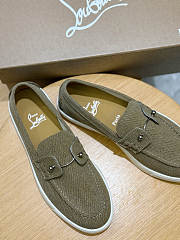 Bagsaaa Christian Louboutin Chambeliboat loafers beige - 4