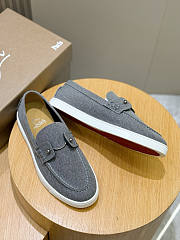 Bagsaaa Christian Louboutin Chambeliboat loafers gray - 3