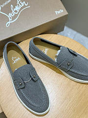 Bagsaaa Christian Louboutin Chambeliboat loafers gray - 2