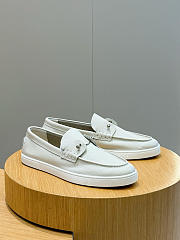 Bagsaaa Christian Louboutin Chambeliboat loafers white - 1