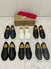 Bagsaaa Christian Louboutin Chambeliboat loafers white - 4