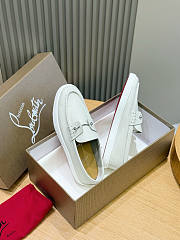 Bagsaaa Christian Louboutin Chambeliboat loafers white - 2