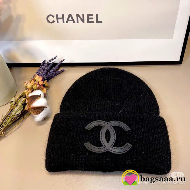 Bagsaaa Chanel Full Black Beanie - 1