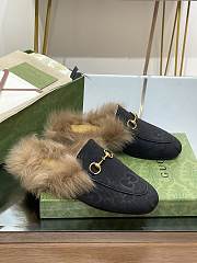 Bagsaaa Gucci Princetown slippers black and fur - 3
