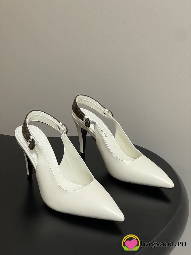 Bagsaaa LV Legacy Slingback Pump white - 1