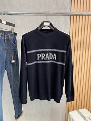 Bagsaaa Prada wool and cashmere crew-neck sweater black - 1