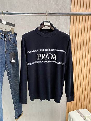 Bagsaaa Prada wool and cashmere crew-neck sweater black