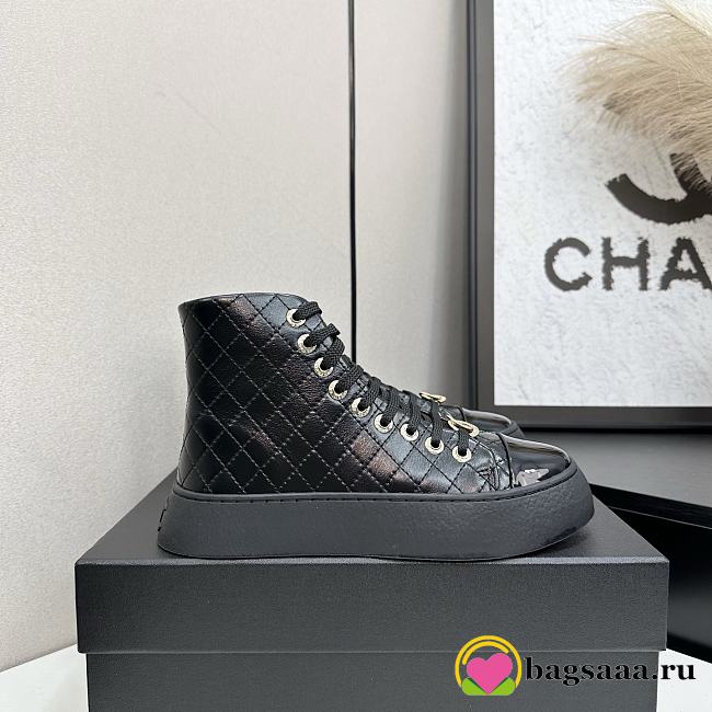 Bagsaaa Chanel Sneakers Printed lambskin black - 1