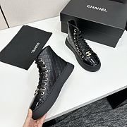 Bagsaaa Chanel Sneakers Printed lambskin black - 4