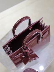 Bagsaaa YSL SAC DE JOUR in patent leather - nano 398711 Dark Red Wine - 22cm - 3