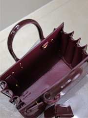 Bagsaaa YSL SAC DE JOUR in patent leather - nano 398711 Dark Red Wine - 22cm - 2