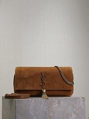 Bagsaaa YSL Kate Medium Bag in brown suede - 26cm - 1