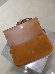 Bagsaaa YSL Kate Medium Bag in brown suede - 26cm - 4