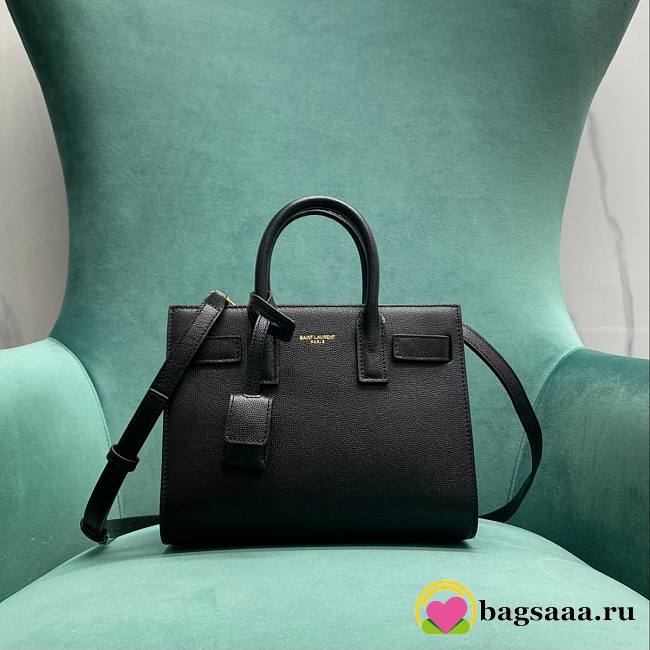 Bagsaaa YSL Sac De Jour In Smooth Leather Nano 392035 black - 22cm - 1