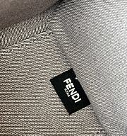 Bagsaaa Fendi Sunshine Small Dark blue FF chenille shopper - 25.5cm - 2