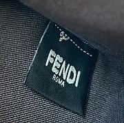 Bagsaaa Fendi Roll Large Dark blue denim-effect FF jacquard reversible shopper - 35cm - 4