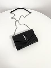 Bagsaaa YSL Saint Laurent Cassandre Envelope Chain Wallet black - 19cm - 3