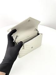 Bagsaaa YSL Saint Laurent Cassandre Envelope Chain Wallet white - 19cm - 4