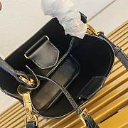 Bagsaaa Prada Panier mini Saffiano leather bag 1BA217 Black - 18cm - 4