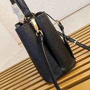Bagsaaa Prada Panier mini Saffiano leather bag 1BA217 Black - 18cm - 3