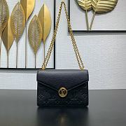 Bagsaaa LV M13569 Wallet On Chain Rosy black - 19.5 x 13.5 x 6.5 cm - 1