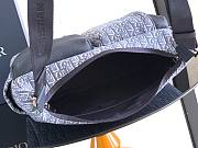 Bagsaaa Dior Medium Rider Soft Hobo Bag Blue Dior Oblique Jacquard and Blue Grained Calfskin - 36cm - 4