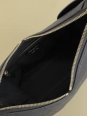 Bagsaaa Small Dior Voyage Bag Black Flat Macrocannage Grained Calfskin - 22cm - 3