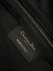 Bagsaaa Small Dior Voyage Bag Black Flat Macrocannage Grained Calfskin - 22cm - 2