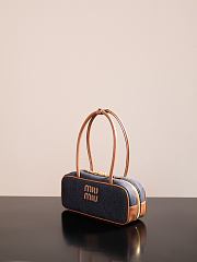 Bagsaaa Miu Miu Beau denim bag 5BB173 - 28cm - 4