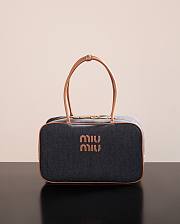 Bagsaaa Miu Miu Beau denim bag large size 5BB163 - 34cm - 1