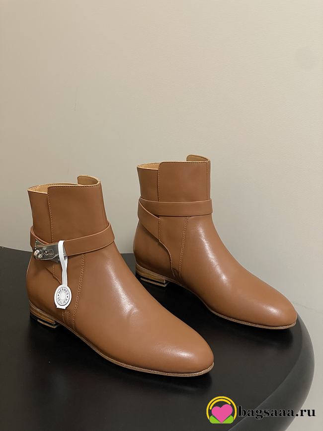 Bagsaaa Hermes Neo ankle boot brown - 1