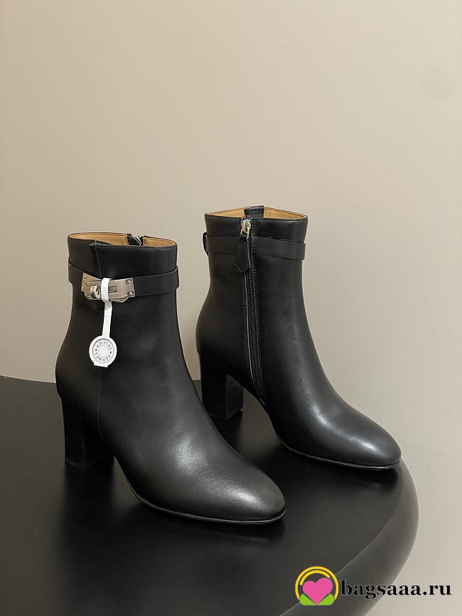 Bagsaaa Hermes Saint Germain ankle boot black - 7cm - 1