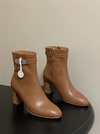 Bagsaaa Hermes Saint Germain ankle boot brown - 7cm