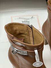 Bagsaaa Hermes Saint Germain ankle boot brown - 7cm - 4