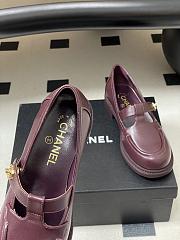 Bagsaaa Chanel Mocassins G46799 burgundy - 4