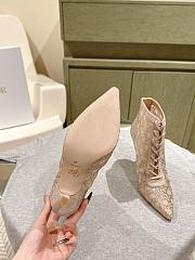 Bagsaaa Dior D-Lace ankle boots in beige mesh - 4