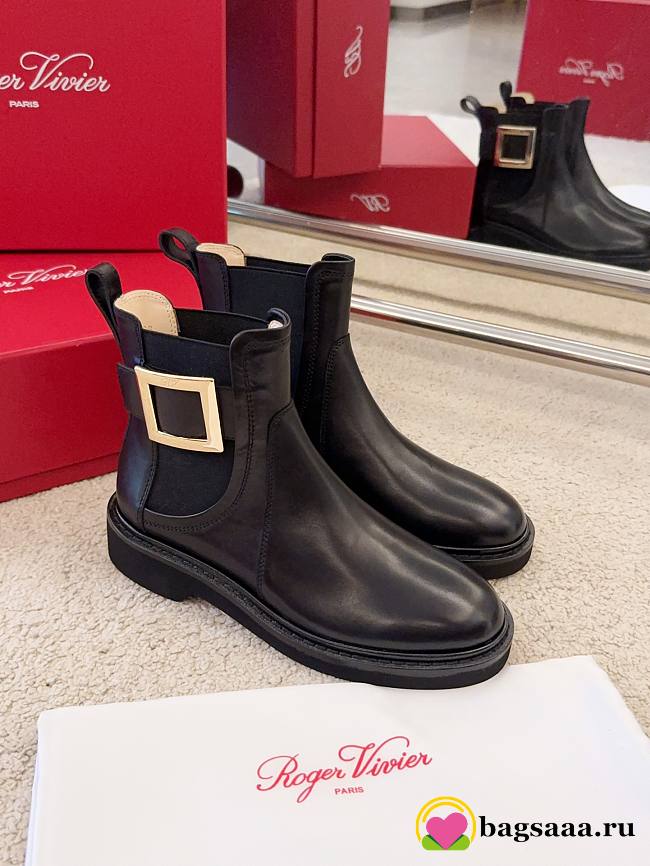 Bagsaaa Roger Vivier Viv' Rangers Chelsea Booties black - 1