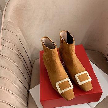 Bagsaaa Roger Vivier Belle Vivier buckled suede Chelsea boots