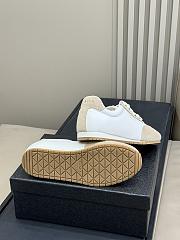 Bagsaaa Prada Nappa leather and suede sneakers Ivory/Pumice Gray - 3